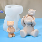 Molde Oso & Bebé Oso 3D