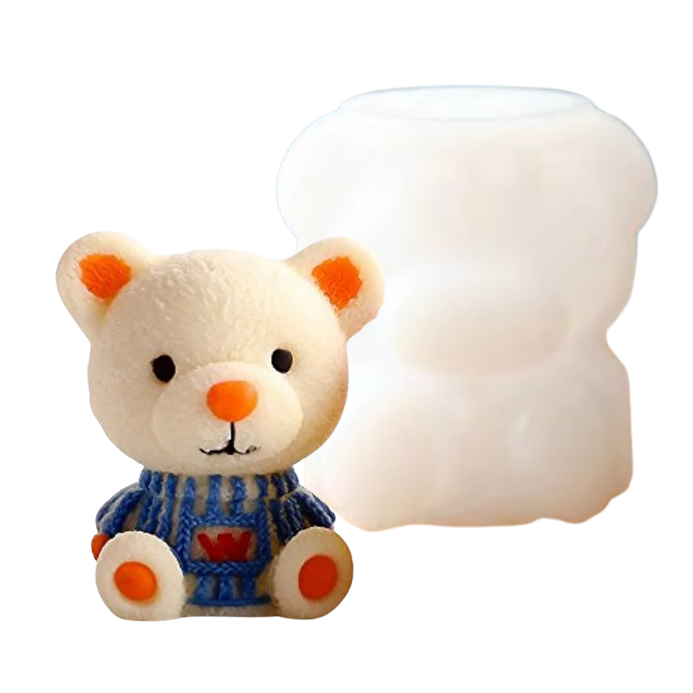 Molde Oso con Suéter W Teddy Bear 3D 10 cm