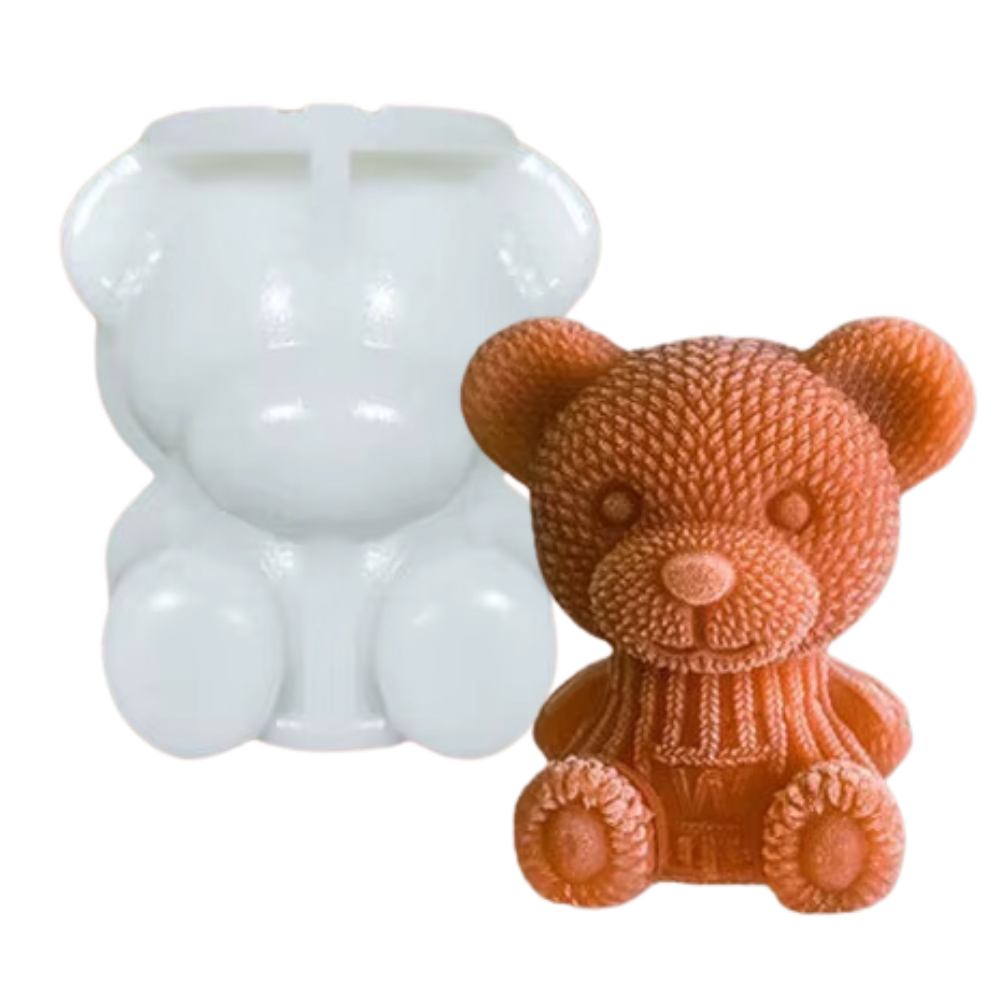 Molde Oso W Mediano 6 cm Osito de Peluche 3D