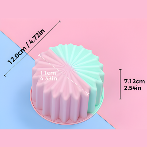 Molde Pan Individual Rayado