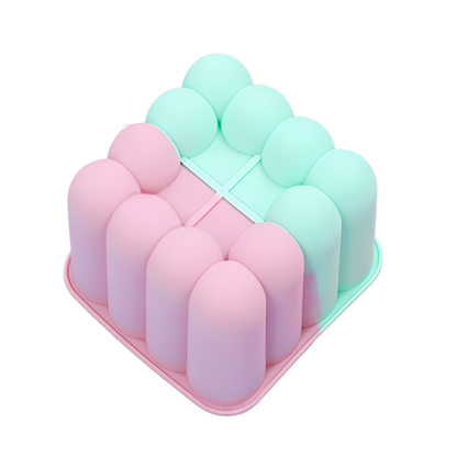 Molde Pan Individual Cubo