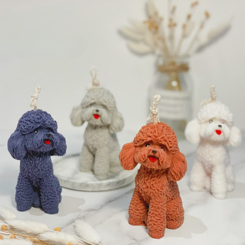 Molde Perrito Puddle 3D para Vela