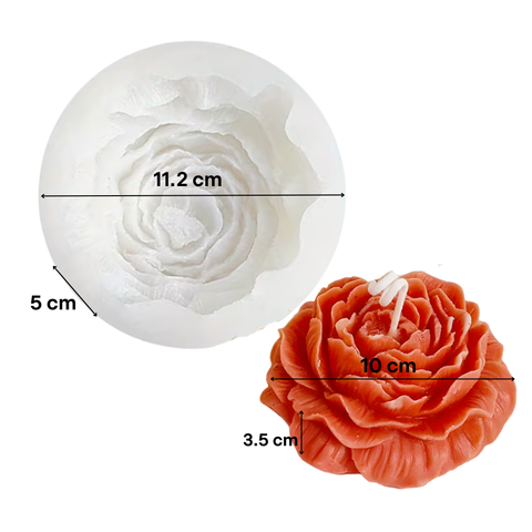 Molde Flor Peonia Grande Vela