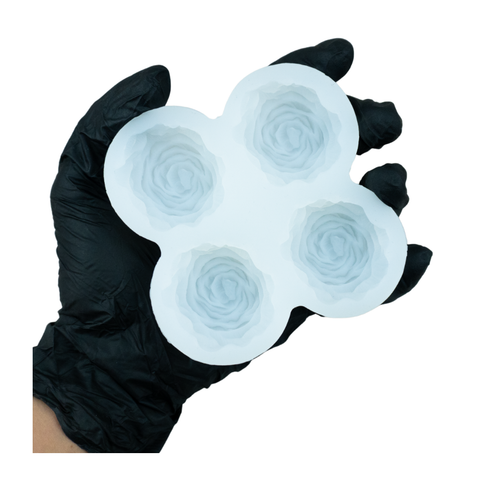 Molde 4 Peonias Chicas