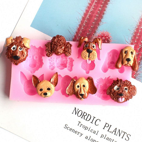 Molde Perritos Fondant Caritas