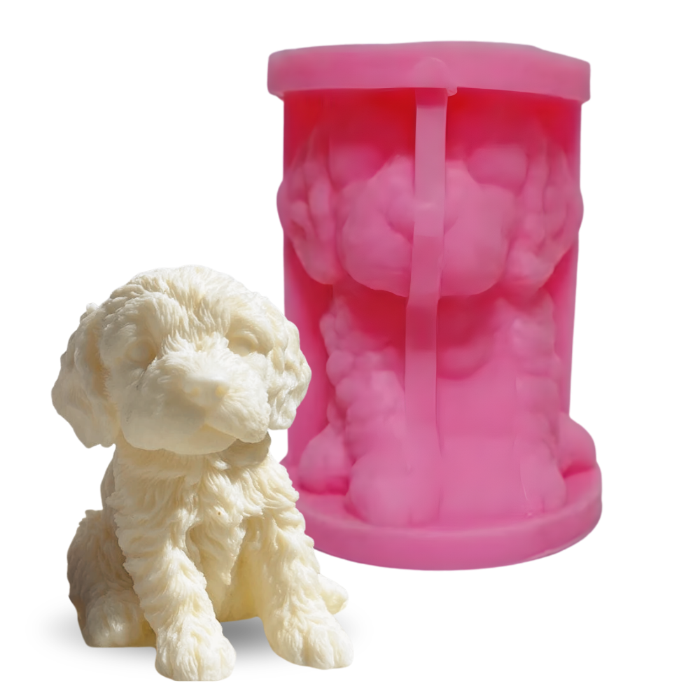 Molde Perro Pudle Jumbo 3D