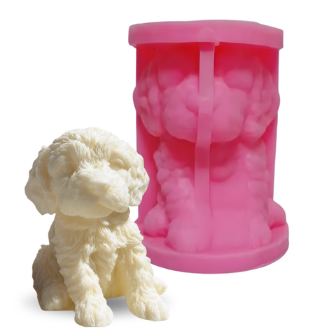 Molde Perro Pudle Jumbo 3D