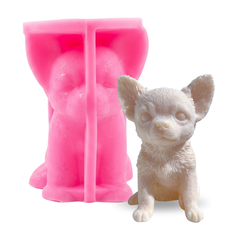 Molde Perro Chihuahua Cachorro 3D
