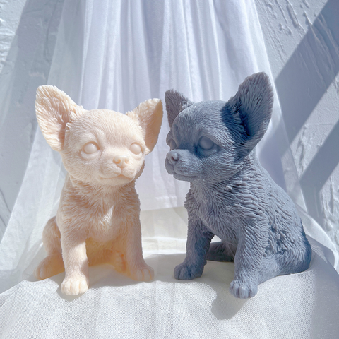 Molde Perro Chihuahua Cachorro 3D