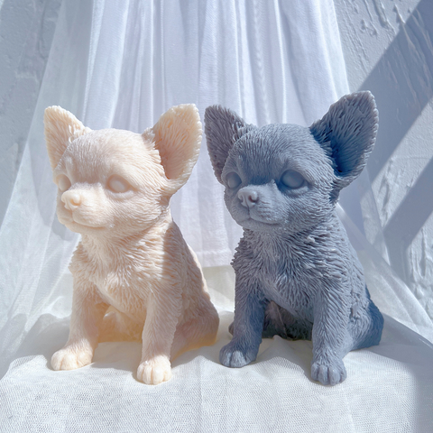 Molde Perro Chihuahua Cachorro 3D