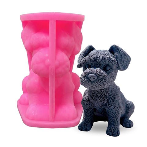 Molde Cachorro Schnauzer 3D Jumbo
