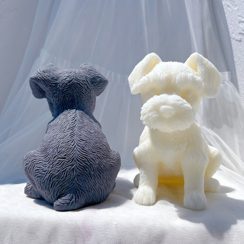 Molde Cachorro Schnauzer 3D Jumbo