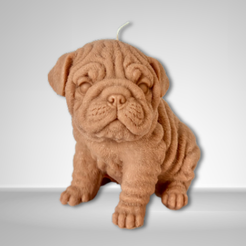 Molde Perro Shar Pie 3D