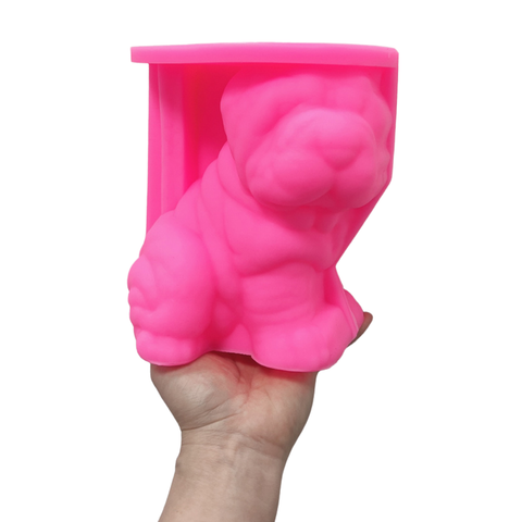 Molde Perro Shar Pie 3D