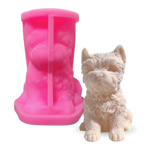 Molde Perro Yorkie 3D Grande