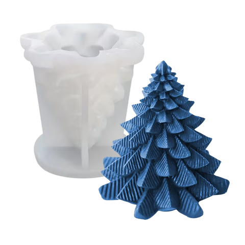 Molde Pino Navideño Frondoso 3D 11CM