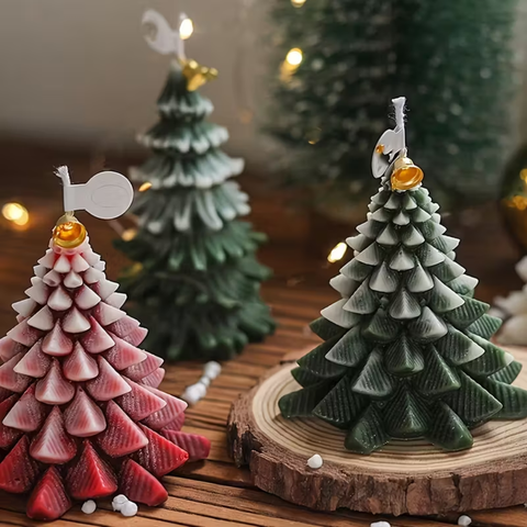 Molde Pino Navideño Frondoso 3D 11CM