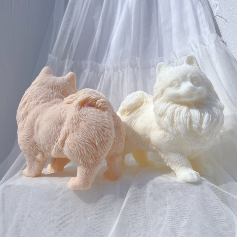 Molde Perro Pomerania 3D