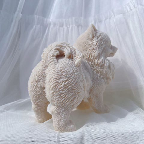 Molde Perro Pomerania 3D
