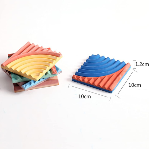 Molde Portavasos Mosaico Rayas