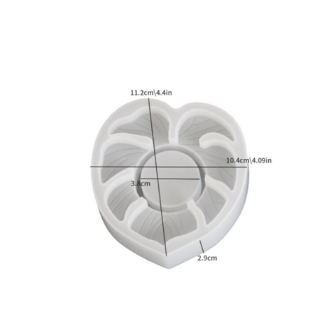 Molde Porta Vela Hoja