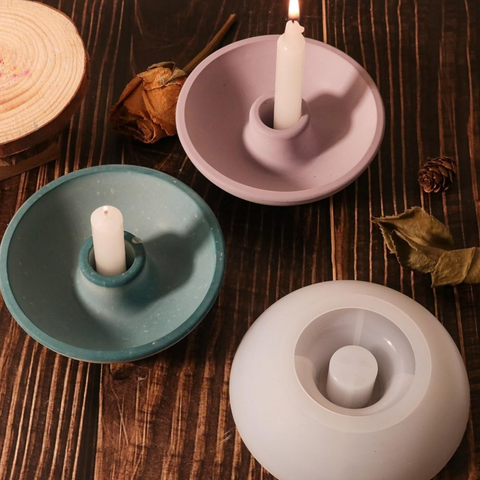 Molde Tazón Redondo Porta Velas