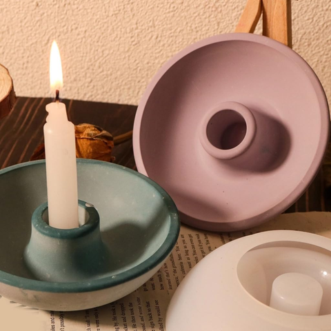 Molde Tazón Redondo Porta Velas