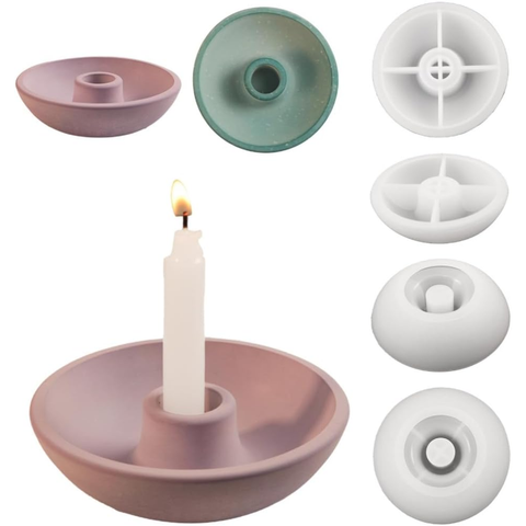 Molde Tazón Redondo Porta Velas