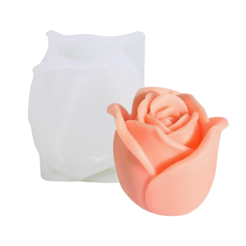 Molde Rosa Botón 10 cm 3D