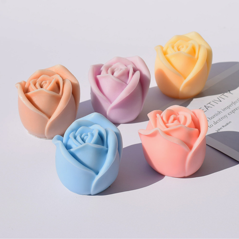 Molde Botón Rosa 3D 6.5 cm