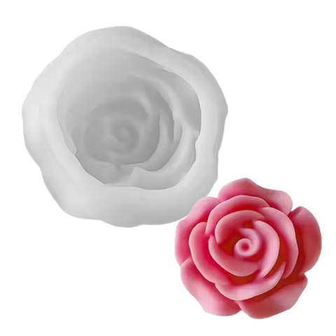 Molde Rosa Abriendo 3D