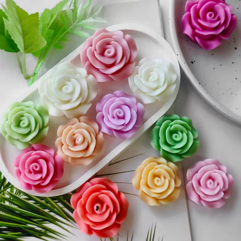 Molde Rosa Abriendo 3D