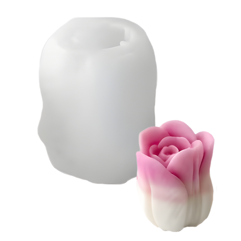 Molde Flor en Botón 3D