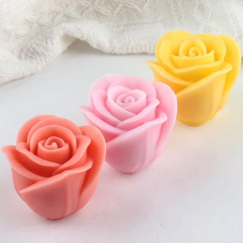Molde Rosa Botón 5.7 cm 3D