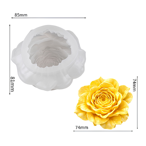 Molde 3D Rosa Inglesa