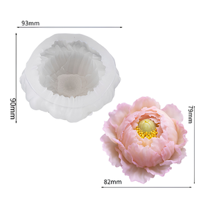 Molde Flor Peonia Mudan 3D
