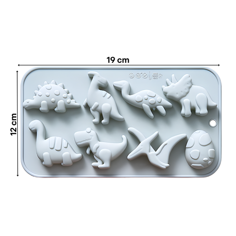 Molde 8 Dinos Reposteros