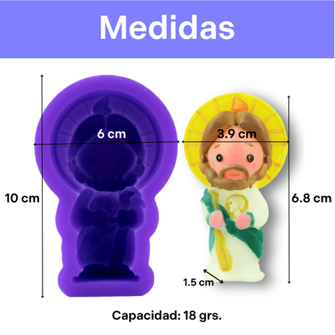 Molde San Juditas Tadeo Chico