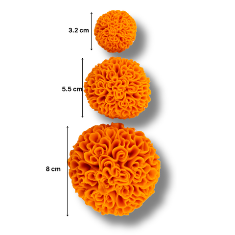 Molde de Silicón Flor de Cempasúchil Chico