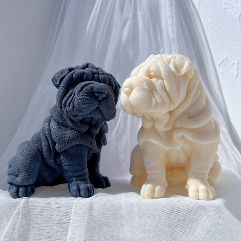 Molde Perro Shar Pie Adulto 3D