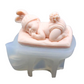 Molde Bebé con gorro Dormido 3D Molde de Silicón