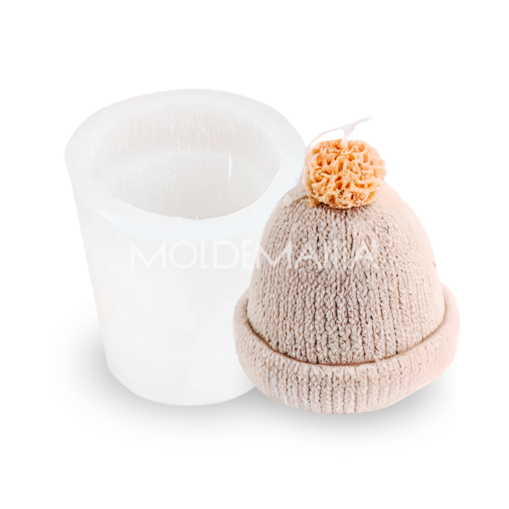 Molde Gorro Invierno 3D para Vela