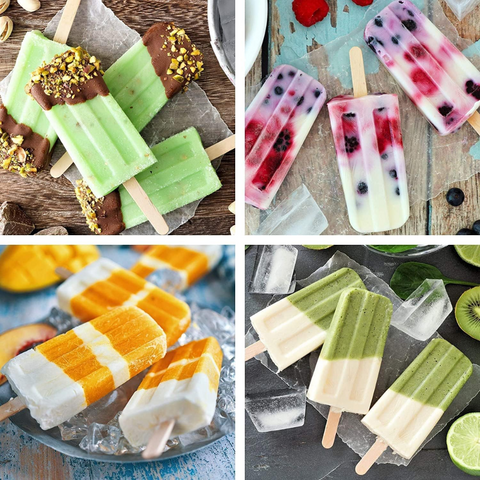 Molde 10 Paletas Hielo con Palitos de Madera