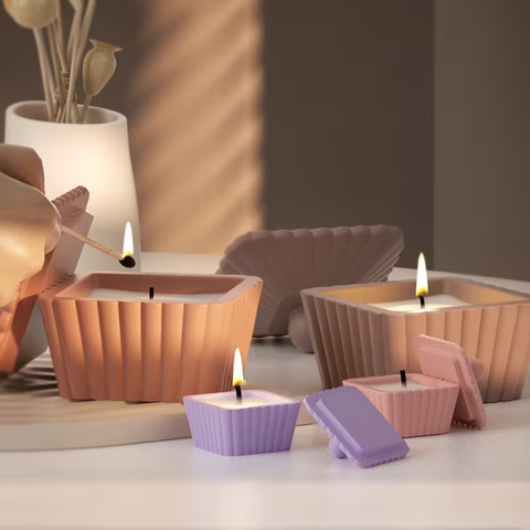 Molde Tarro Trapezoidal con Tapa