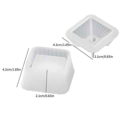 Molde Tarro Trapezoidal con Tapa