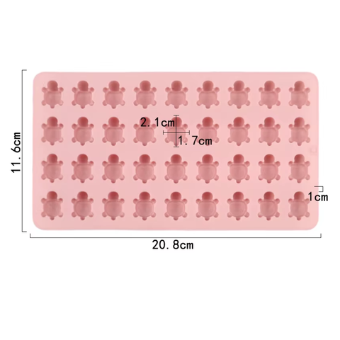 Molde 36 Tortugas Pequeñas