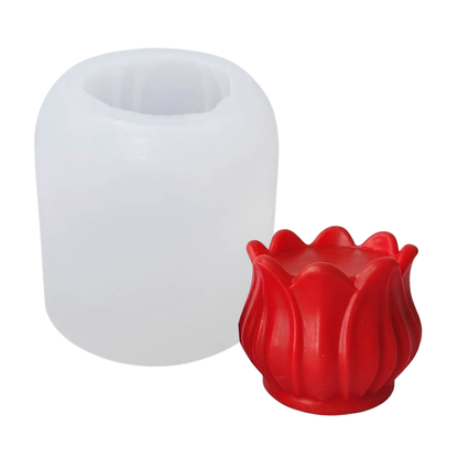 Molde Vela Tulipán 3D