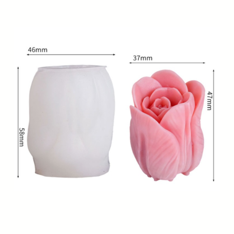 Molde Flor en Botón 3D
