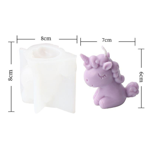 Molde Unicornio 3D Chico