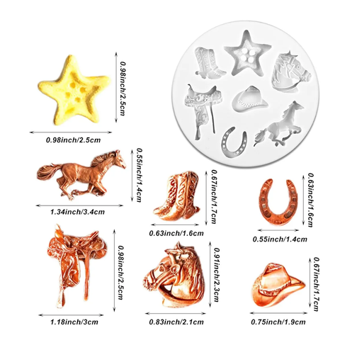 Molde Vaquero Fondant